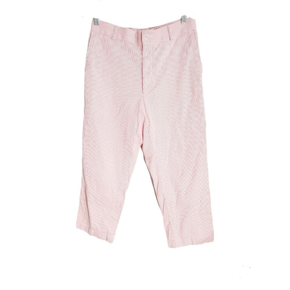 Southern Tide The Skipjack Mens Pink Striped Flat Front Corded Pants Size W32
